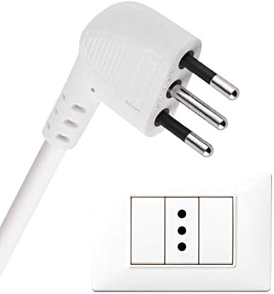 Multipresa 6 Posti polivalenti, Cavo 1.5 m, Spina Piccola 10 A, 6 Posti, Nero/ Bianco