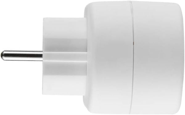 Adattatore 2 Prese Frontali, Spina Tedesca, Multipresa 2 Posti Schuko, Bianco