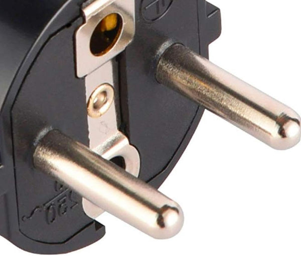 Confezione da 1 Presa Schuko IP54 con Ghiera di Bloccaggio e 1 Presa Cablabile Elettrica Electralock Schuko Dotata di Meccanismo di Blocco che Impedisce Disconnessioni Accidentali
