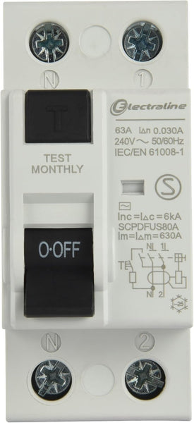 Interruttore Differenziale 25A/40A/63A, sensibilità 30mA, tipo AC