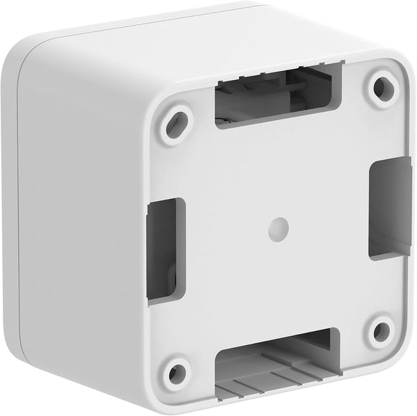 Contenitore da superficie con doppio interruttore/deviatore FIXA, 10A, IP40, compatibile per installazione con tubo rigido e canalina, Nero/ Bianco