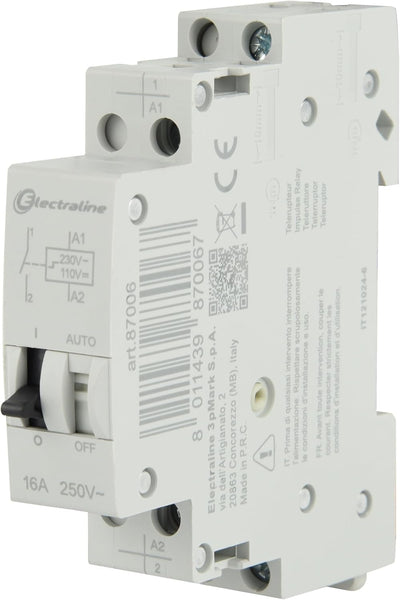Interrutore a Rele, Teleruttore 16A, 230V, 1NO