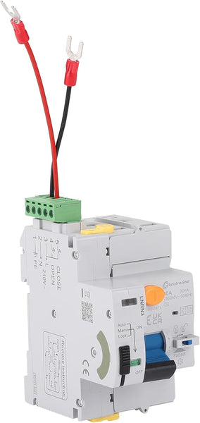 Interruttore differenziale, 40A, 1P+N, 30mA 2 mod. type A, riarmo automatico, Grigio