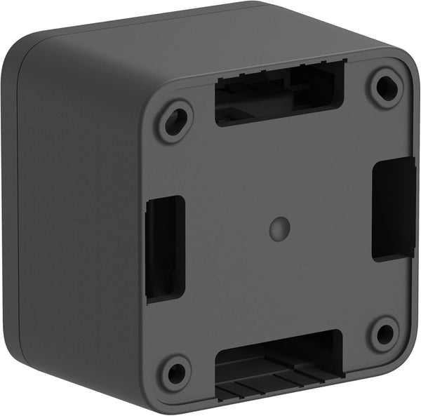 Contenitore da superficie con doppio interruttore/deviatore FIXA, 10A, IP40, compatibile per installazione con tubo rigido e canalina, Nero/ Bianco
