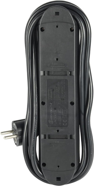 Multipresa 4 Prese Schuko con Avvolgicavo Cavo H05VV-F 3G1.5mm Lunghezza 3 Metri