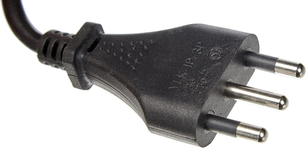 Prolunga 3m Spina e Presa bivalente 10/16A,Sezione Cavo 3G1 mm, Bianco/ Nero