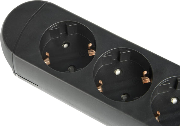 Multipresa 4 Prese Schuko con Avvolgicavo Cavo H05VV-F 3G1.5mm Lunghezza 3 Metri