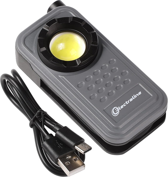 Lampada ispezione Led 60W, Braccio flessibile 600LM, Ricaricabile con cavo USB-C (incluso), IP65