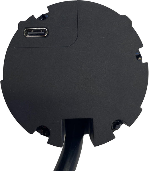 Multipresa Scrivania/Presa da Incasso Grommet da Tavolo con Power Delivery 25W 2 USB (1 di tipo C+ 1 di tipo A) + 1 HUB USB-C 2M, D60mm, 1 Presa Schuko + Spina Schuko