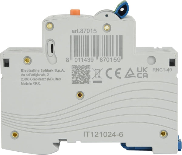 Magnetotermico Differenziale (RCBO), 16A/25A/32A, Tipo A, Curva C, Sensibilità 30mA, Connessione 1P+N