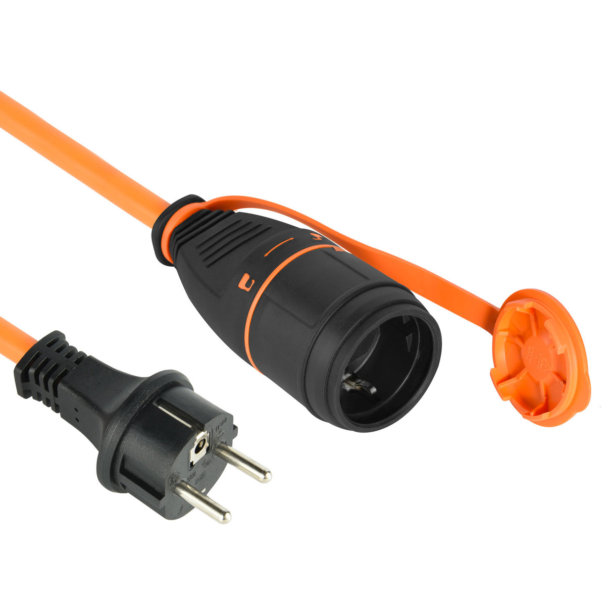 Prolunga Elettrica 5 Metri Prolunga Elettrica Con Doppia Presa Schuko - Cavo Corto 0,2 M Per Casa E Ufficio Presa Multipla - Foto 7