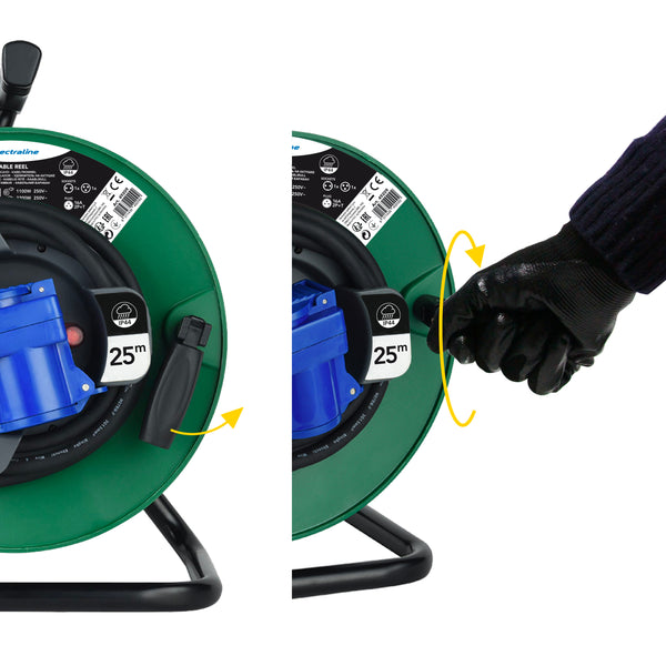 Adattatore Da Schuko A Spina CEE 2P+T - Cavo Gomma IP44 30cm, Per Camper, Barca, Cantiere - Foto 5